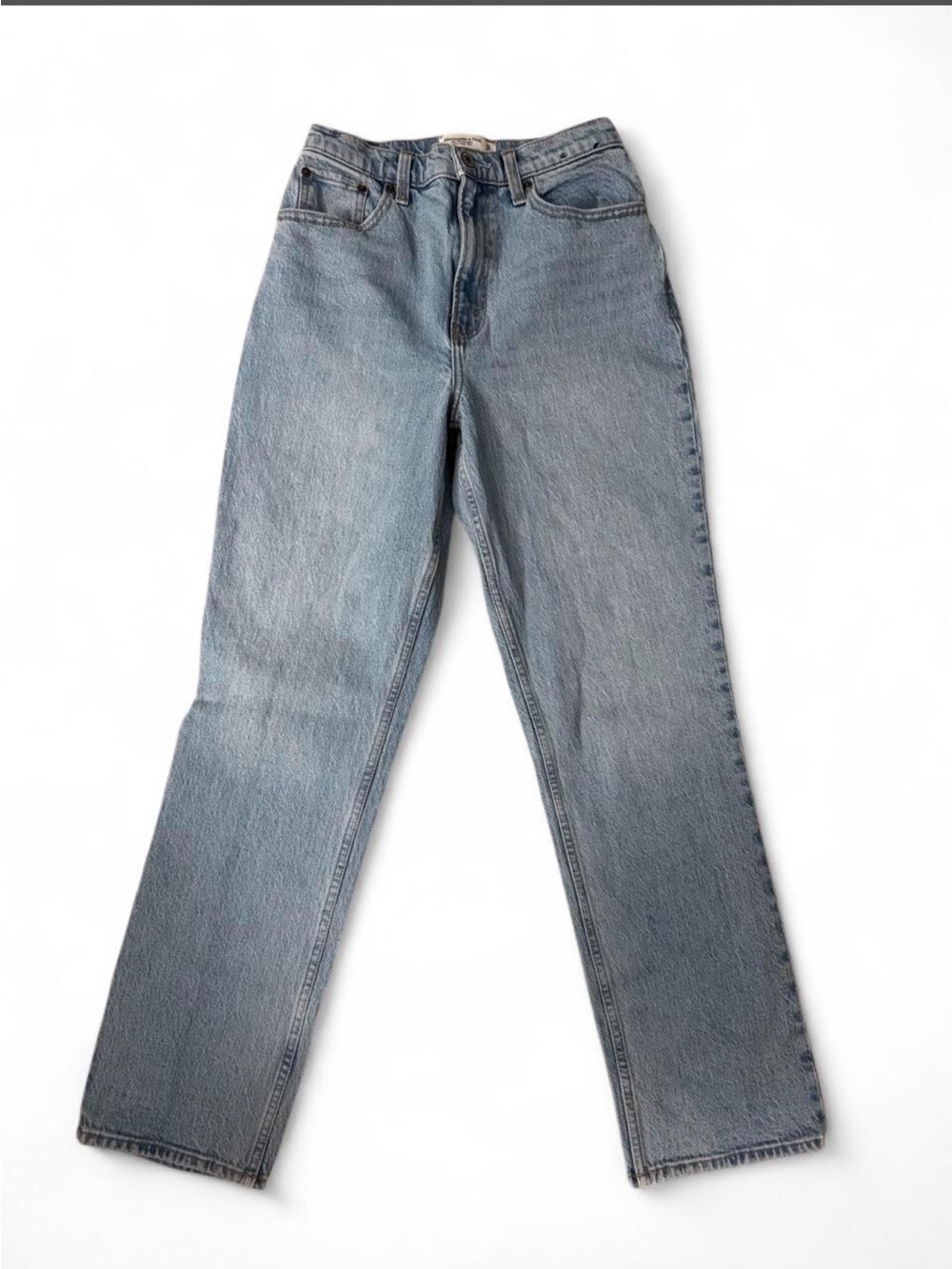 Abercrombie & Fitch Curve Love Ultra High Rise 90s Straight Jean 26/2R - Picture 7 of 7